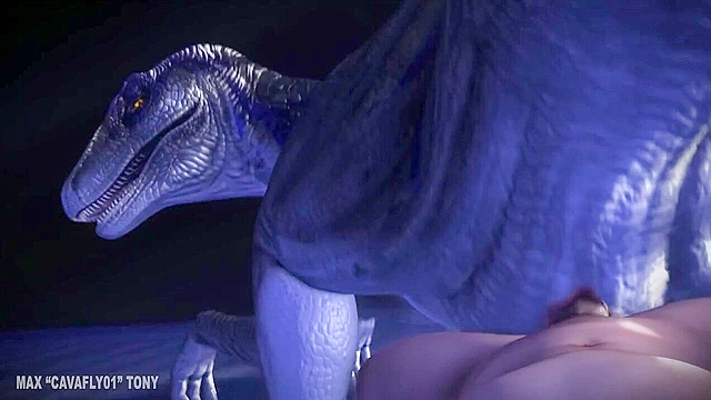 Velociraptor from jurassic park give a blowjob then fucks pov