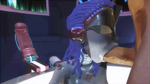 Doppleganger Zero - Powerful female robot deepthroats and dick slams
