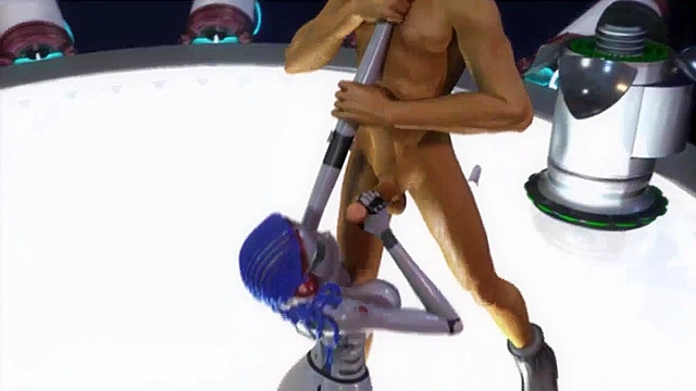 Doppleganger Zero - Powerful female robot deepthroats and dick slams