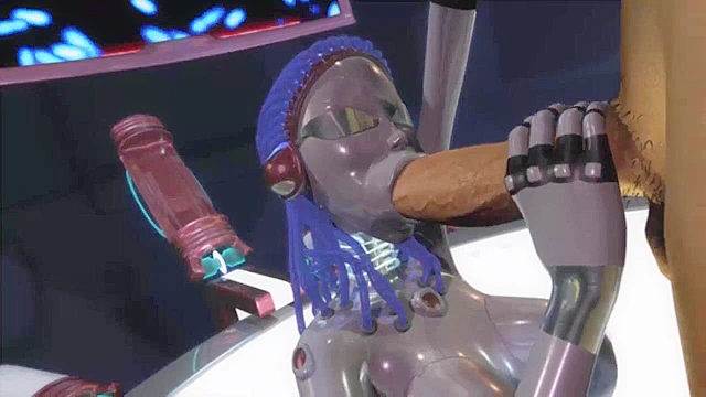 Doppleganger Zero - Powerful female robot deepthroats and dick slams