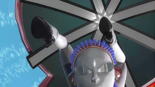 Doppleganger Zero - Powerful female robot deepthroats and dick slams