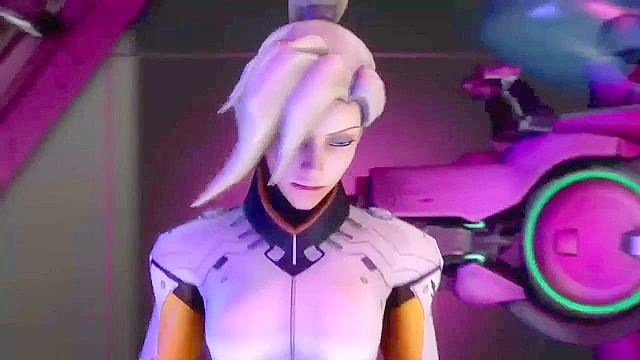 Overwatch futa game night with DVA and Mercy