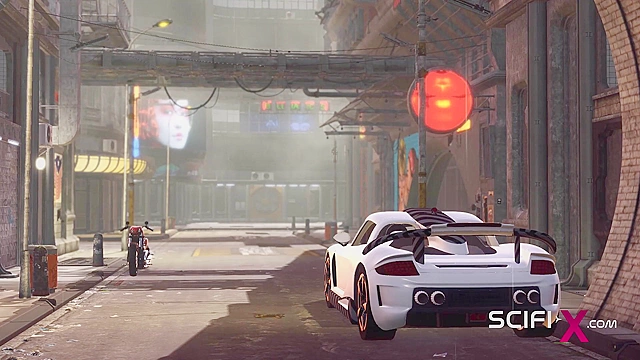 3d dickgirl fucks a sexy horny girl in the sci-fi living bedroom