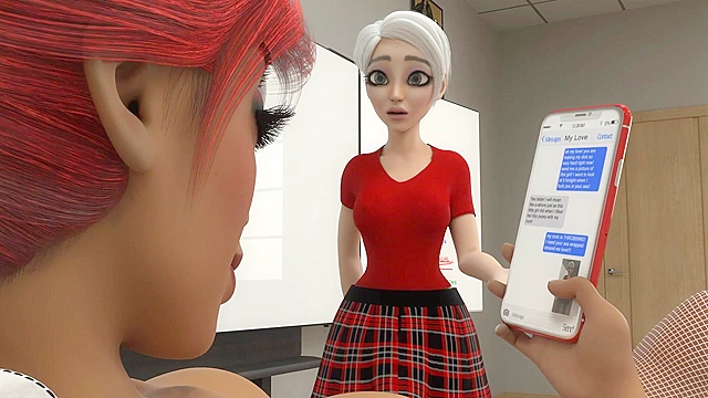 Failing student has to suck the futa teachers black dick