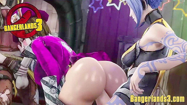 Moxxi from Borderlands gets her tight asshole fucked raw and uncensored