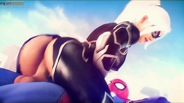 Spiderman girls in 3d sex compilation