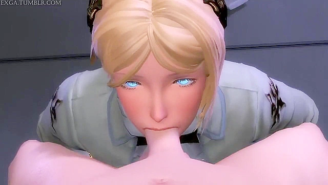 Nier Climax 1 - Busty Yorha Commander sucks and fucks 9S