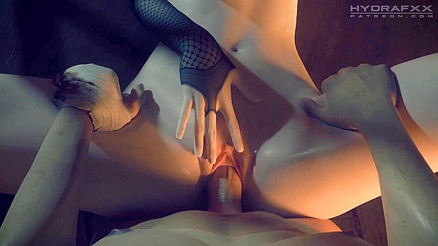 3D porn - Ethan fucks Bela Dimitrescu hard till massive facial