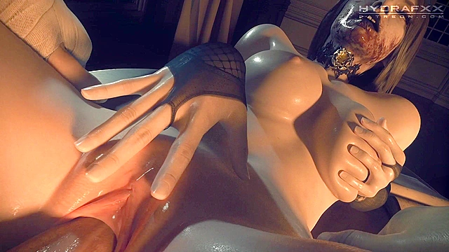 3D porn - Ethan fucks Bela Dimitrescu hard till massive facial