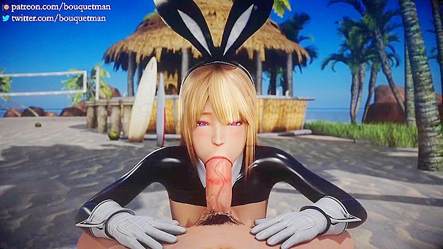 Marie Rose anal sex and 3d animated blowjob compilation
