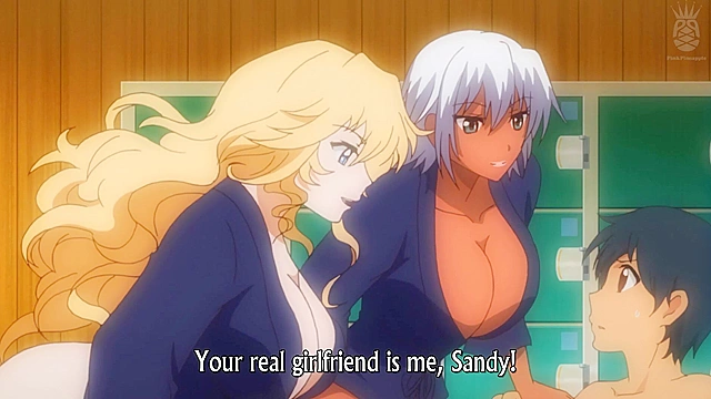 Huge titty anime sports girl gets ass fucked in the public locker room