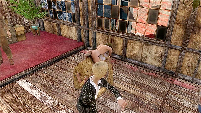 Fallout 4 schoolgirl is fucked in stocks with anal sex