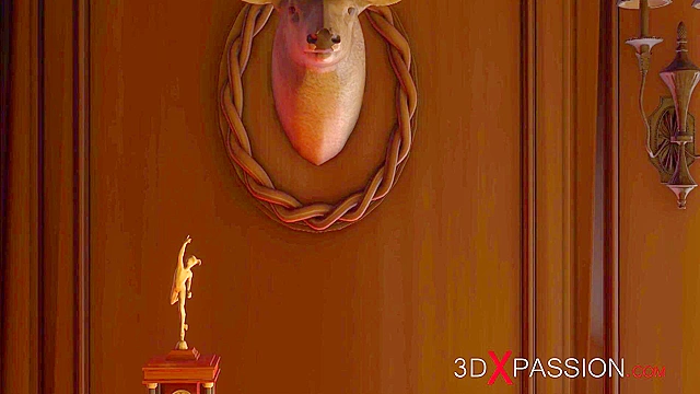 Two young 3d babes have really hard rough sex with rich black men