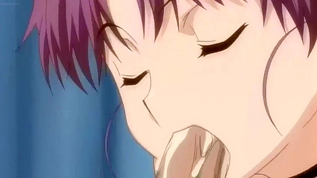 Sweet Home 1 - Busty anime redhead gets fucked with dildo in her ass