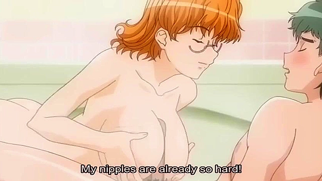 Sweet Home 1 - Busty anime redhead gets fucked with dildo in her ass