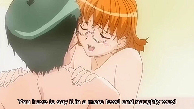 Sweet Home 1 - Busty anime redhead gets fucked with dildo in her ass