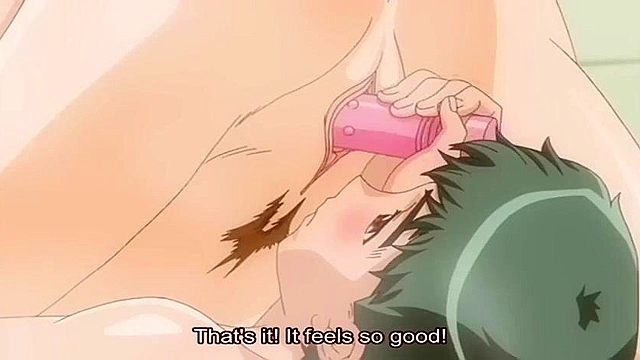 Sweet Home 1 - Busty anime redhead gets fucked with dildo in her ass