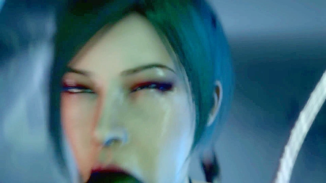 Ada Wong is made to suck a zombie cock to save friend's life