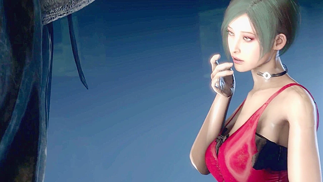 Ada Wong is made to suck a zombie cock to save friend's life