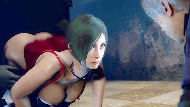 Ada Wong is made to suck a zombie cock to save friend's life