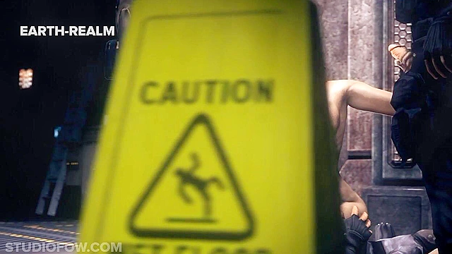 Let's Play - Mileena gives rides a cock and gives handjobs