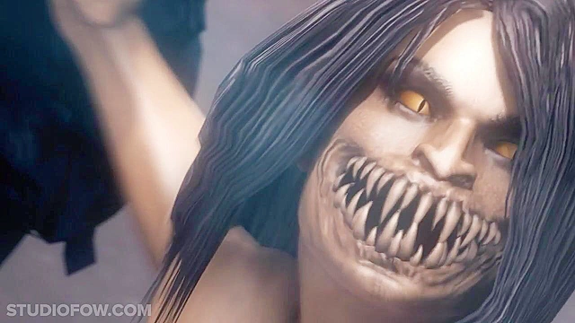 Let's Play - Mileena gives rides a cock and gives handjobs