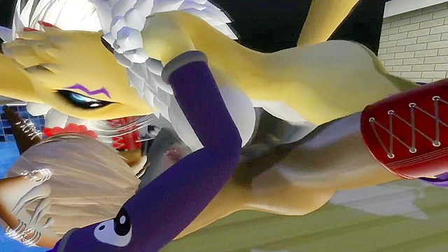 A couple of furries start yiffing each other until they both cum