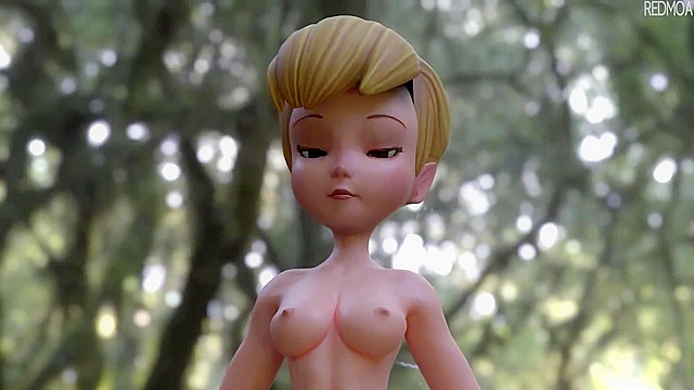 Tiny Tinker Bell fucks a Monster Cock in the woods
