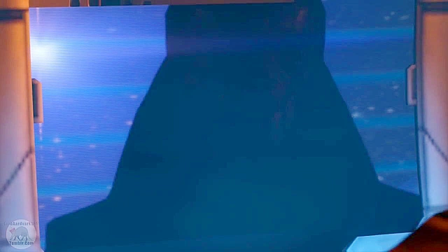 Blue Star 2 - Space girl with big tits deepthroats and gags on a freaky alien with 4 eyes