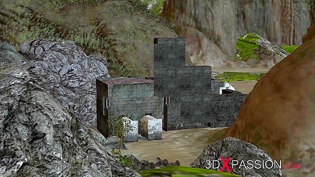 Young 3d ebony anal sex slave gets fucked by big green monster with throbbing dick