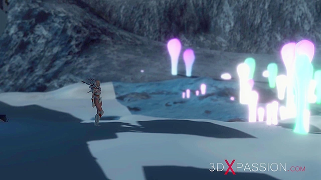 Hot sex on the exoplanet - An alien gets fucked by a spacewoman with strapon