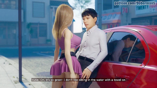 Cheating japanese girlfriend with tight pussy loves big cocks - 3D ntr comics