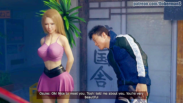 Cheating japanese girlfriend with tight pussy loves big cocks - 3D ntr comics