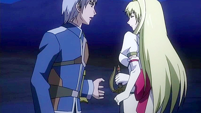 Orc with a big cock makes an dark elf girl orgasm from rough sex