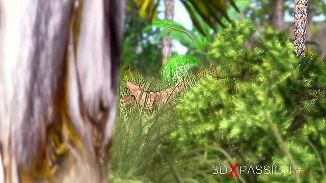 Sexy 3d blonde college girl gets fucked hard in her ass by a black big cock