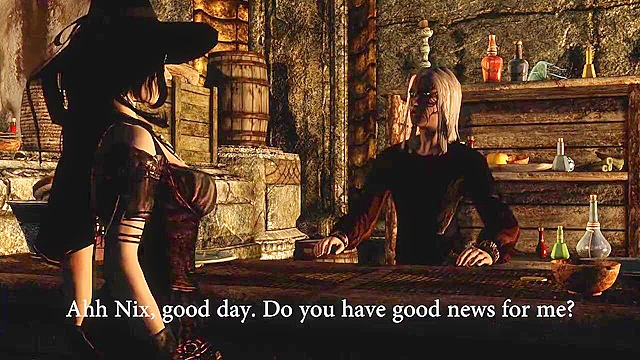 Muscular demon fucks the ass of a skyrim witch babe with his black cock