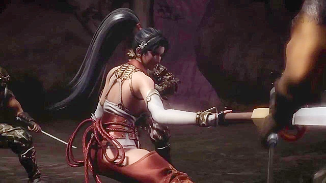 Kunoichi 1 - Animated 3D monster devours some humans