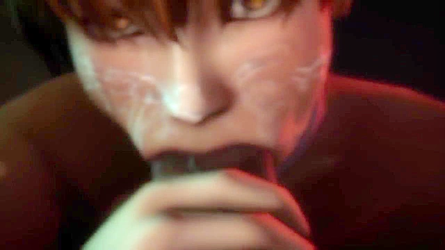 Kunoichi 1 - Animated 3D monster devours some humans