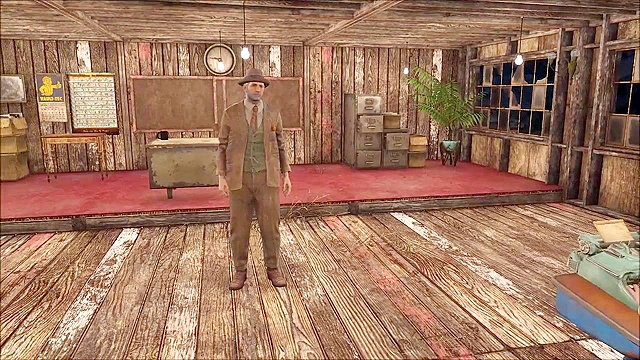 Fallout 4 - Old pervert teacher fucks schoolgirl in the ass