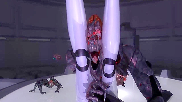 Doppelganger Alpha - Female warrior robot fucks everyone into submission