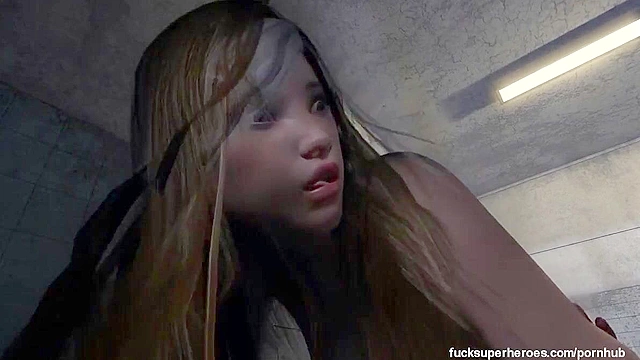 Deadpool fucks Rogue's pussy and cumshots her