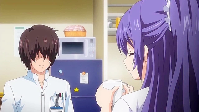 Mankitsu Happening 3 - Lucky pervert is hentai ass fucking busty employee at the store