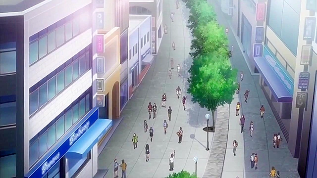 Mankitsu Happening 3 - Lucky pervert is hentai ass fucking busty employee at the store