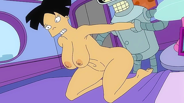 Futurama Amy gets fucked hard and cumshotted by Bender
