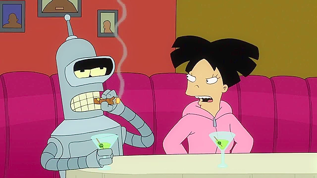 Futurama Amy gets fucked hard and cumshotted by Bender