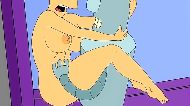 Futurama Amy gets fucked hard and cumshotted by Bender