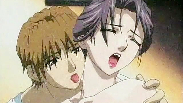 Busty cheating mother gets her ass fingered while fucking her son