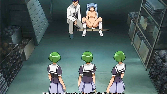 Wicked Lessons 2 - Hentai teacher sticks two vibrators in horny schoolgirl