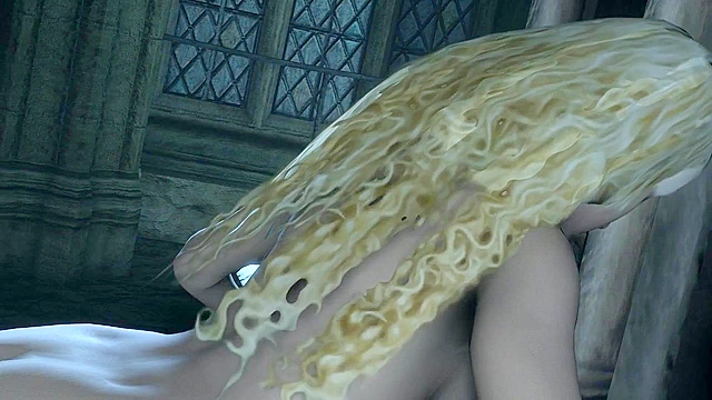 Harry Potter - Luna Lovegood fucking in the school bathroom