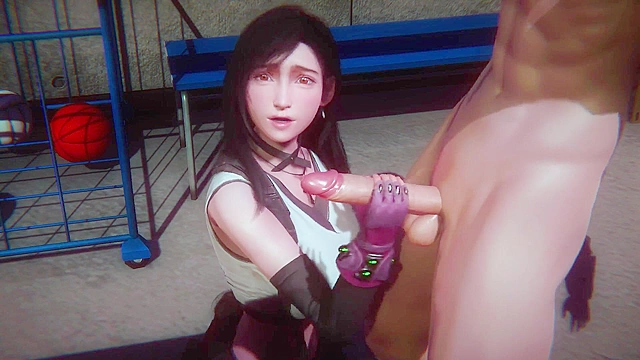 Everyone's favorite waifu Tifa gets double penetrated